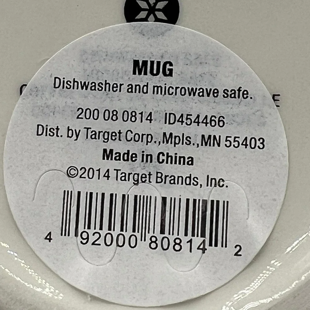 Target Santa Claus Coffee Mug White Excellent 2014 Holiday Figural